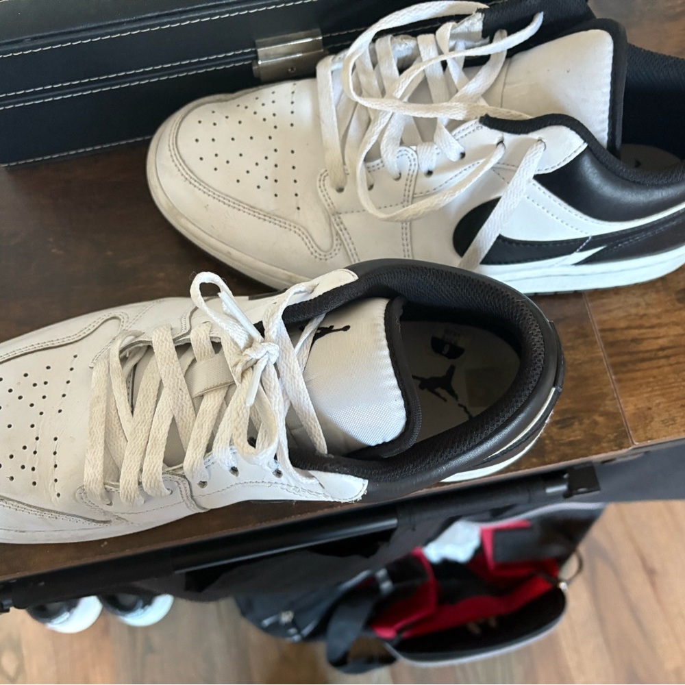 Jordan White and Black Sneakers
